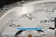 Rolex Daytona Swiss Quartz Steel Case with Crystal Markers White Dial - Wall Clock