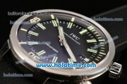 IWC Aquatimer Vintage 1967 Swiss Valjoux 7750 Automatic Steel Case with Black Dial and Green Stick Markers - 1:1 Original (ZF)