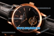 A.Lange&Sohne Saxonia Tourbillon Asia Automatic Rose Gold Case with Black Dial and Stick Markers