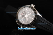 Tag Heuer Mercedes-Benz SLR Calibre 17 Swiss Valjoux 7750 Automatic Movement Black Bezel with Black Dial and Silver Stick Markers