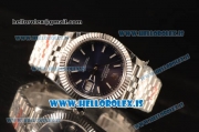 Rolex Datejust Steel Rolex 3235 Auto With Steel Bracelet Blue Dial Stick