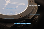 Hublot Big Bang Swiss Valjoux 7750 Automatic Movement PVD Case with Black Leather/Rubber Strap