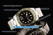 Tudor Heritage Black Bay 2824 Automatic Steel Case with Black Dial Dots Markers and Steel Bracelet