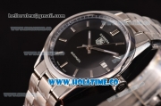 Tag Heuer Carrera Calibre 5 Swiss ETA 2824 Automatic Steel Case/Strap with Black Dial