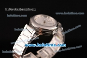 Omega De Ville Ladymatic Swiss ETA 2824 Steel Case Steel Bracelet with White Dial