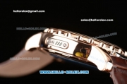 Ulysse Nardin Freak Asia ST22 Automatic Rose Gold Case with White Dial Numeral Markers and Brown Leather Strap - 7750 Coating