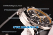 Omega Seamaster Diver 300M Chrono Swiss Valjoux 7753 Automatic Steel Case with Ceramic Bezel - Yellow Seconds Hand - 1:1 Original (Z)
