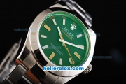 Rolex Milgauss Oyster Perpetual Rolex 3131 Automatic Movement Full Steel with Black Dial