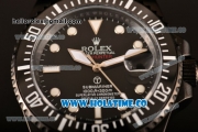 Rolex GMT-Master II Asia Automatic PVD Case with Black Dial White Markers and Black Nylon Strap