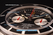 Breitling SuperOcean Heritage Swiss Valjoux 7750 Automatic Steel Case/Strap with Black Bezel and Black Dial