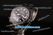 Rolex Pro-Hunter Explorer II Asia 2813/Swiss ETA 2836/Clone Rolex 3187/Super Clone 3187 Automatic Full PVD with Black Dial and White Markers - 1:1 Original (BP)