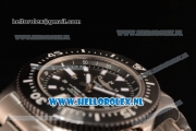 Breitling SuperOcean 2824 Auto Steel Case with Black Dial and Steel Bracelet - 1:1 Origianl (GF)