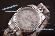 Rolex Lady Datejust Automatic Movement Steel Case/Strap with Silver Dial and Roman Markers