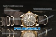 Rolex GMT-Master II Vintage 2813 Auto With Nylon Strap Black Dial And Black Bezel Two Tone