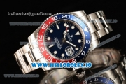 Rolex GTM-Master II 2836 Automatic Steel Case with Blue Dial Dots Markers and Steel Bracelet