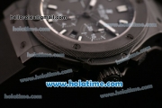 Hublot Big Bang Chrono Clone Hub4100 Automatic Ceramic Case with Black Rubber Strap and White Stick Markers (TW)