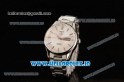 Tag Heuer Carrera Calibre 5 Swiss ETA 2824 Automatic Steel Case White Dial With Stick Markers Steel Bracelet