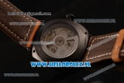 Panerai PAM00552B Radiomir 10 Days GMT Asia Automatic PVD Case with Black Dial and Brown Leather Strap