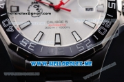 Tag Heuer Aquaracer Calibre 5 Match Timer Premier League Special Edition Miyota Quartz Stainless Steel Case/Bracelet with Silver Dial and Stick Markers