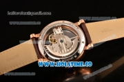 Cartier Rotonde De Cartier Asia Automatic Rose Gold Case with Black Skeleton Dial and Brown Inner Bezel