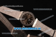 Hublot Classic Fusion 9015 Auto Steel Case with Black Dial and Grey Leather Strap