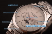 Patek Philippe Calatrava Automatic Full Steel with White Dial and Stick Markers