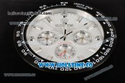 Rolex Daytona Swiss Quartz PVD Case with White Dial Wall Clock