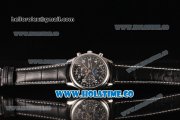 Longines Master Moonphase Chrono Swiss Valjoux 7751 Automatic Steel Case with Black Dial and White Arabic Numeral Markers - 1:1 Original