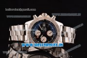 Breitling Avenger Chrono Swiss Valjoux 7750-SHG Automatic Stainless Steel Case with Stainless Steel Strap and Black Dial
