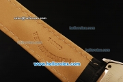Franck Muller Casablanca Automatic Movement Steel Case with Black Dial and Black Leather Strap