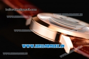 Jaeger-LECoultre Master Swiss ETA 2824 Automatic Rose Gold Case with White Dial and Stick Markers