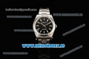 Rolex Oyster Perpetual Air King Clone Rolex 3135 Automatic Steel Case Black Dial With Stick Markers Steel Bracelet (JF)