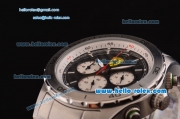 Ferrari Chronograph Miyota OS20 Quartz Full Steel with White Markers and Black Dial