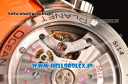Omega Seamaster Planet Ocean Chrono Clone 9300 Automatic Steel Case with Black Dial and Orange Bezel - 1:1 Original