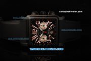 Franck Muller Black Cortez Chronograph Swiss Valjoux 7750 Automatic Movement PVD Case with Black Dial and Arabic Numeral Markers