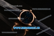 Omega De Ville Tresor Master Co-Axial Clone 8800 Automatic Rose Gold Case with Blue Dial and Blue Leather Strap - (YF)