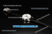 Jaeger-LECoultre Master Calendar Miyota 9015 Automatic Steel Case White Dial With Stick Markers Black Leather Strap (JH)