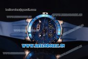 Ulysse Nardin Executive Dual Time & Big Date Asia ST25 Automatic Rose Gold Case Blue Dial Blue Bezel and Blue Rubber Strap Ulysse Nardin Executive Dual Time & Big Date Asia ST25 Automatic Rose Gold Case Blue Dial Blue Bezel and Blue Rubber Strap