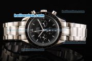 Omega Speedmaster Broad Arrow Swiss Valjoux 7750 Automatic Movement with Black Bezel and Dial