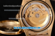 Rolex Day Date II Swiss ETA 2836 Automatic Yellow Gold Case/Bracelet with Black Dial and Stick Markers (BP)