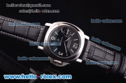 Panerai Luminor Marina Logo PAM 005 Swiss ETA 6497 Manual Winding Movement Black Dial