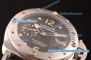 Panerai Luminor Submersible Swiss Valjoux 7750 Steel Case with Black Dial and Rubber Strap-1:1 Original