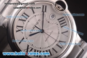 Cartier Ballon Bleu De Swiss ETA 2824 Automatic Movement Steel Case and Strap with Silver Dial