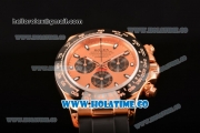 Rolex Daytona Chrono Swiss Valjoux 7750 Automatic Rose Gold Case with PVD Bezel Stick Markers and Rose Gold Dial (BP)