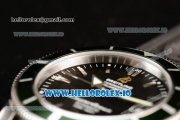 Breitling SuperOcean Heritage Swiss ETA 2836 Automatic Movement  Steel Black Dial and Stick Markers Rubber Strap (JF)