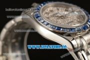 Rolex Datejust Pearlmaster 39MM Asia 2813 Automatic Steel Case/Bracelet with Diamonds Dial and Sapphires Bezel