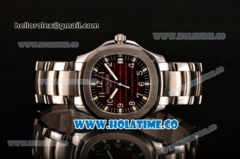 Patek Philippe Aquanaut Miyota 9015 Automatic Full Steel with Coffee Dial and Arabic Numeral Markers (BP)