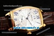 Breguet Heritage Asia Automatic Yellow Gold Case White Dial With Roman Numeral Markers Brown Leather Strap