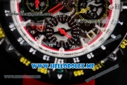 Richard Mille RM 60-01 Asia 2813 Automatic PVD Case with Skeleton Dial and Red Rubber Strap PVD Bezel (EF)