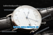 Breguet Classique Japanese Miyota 9015 Automatic Movement Steel White Dial and Roman Numeral Markers Leather Strap (FF)